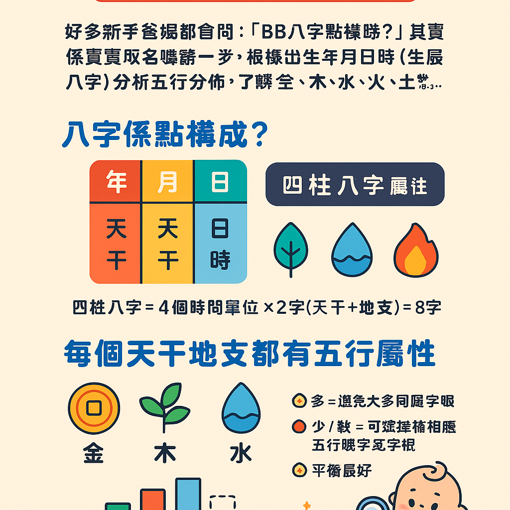 BB八字五行點樣睇？